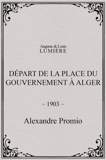 Départ de la place du Gouvernement à Alger